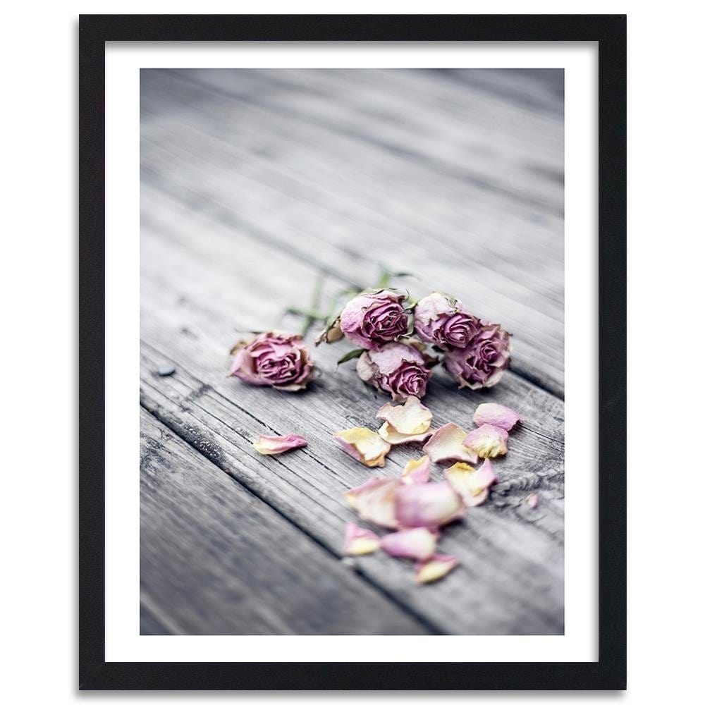 Glezna melnā rāmī - Dried Roses Home Trends