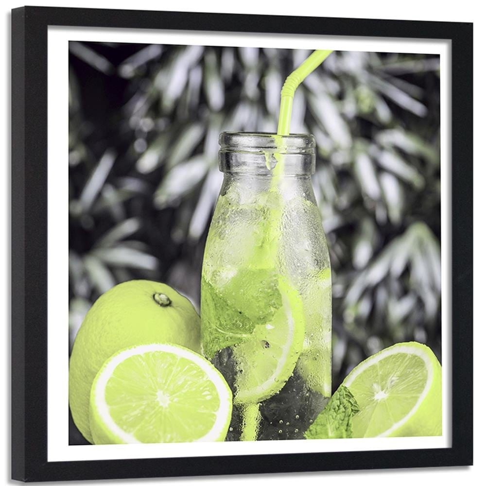 Glezna melnā rāmī - Drink And Lemon 2 Home Trends
