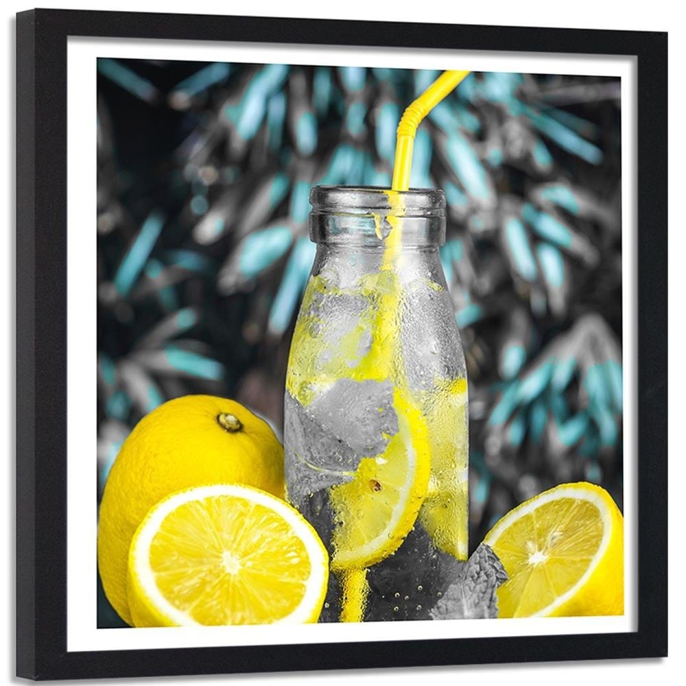 Glezna melnā rāmī - Drink And Lemon Home Trends