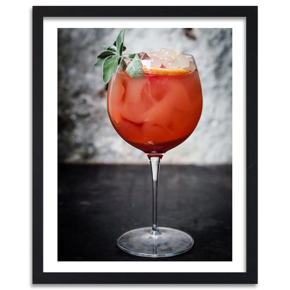 Glezna melnā rāmī - Drink With Ice Home Trends