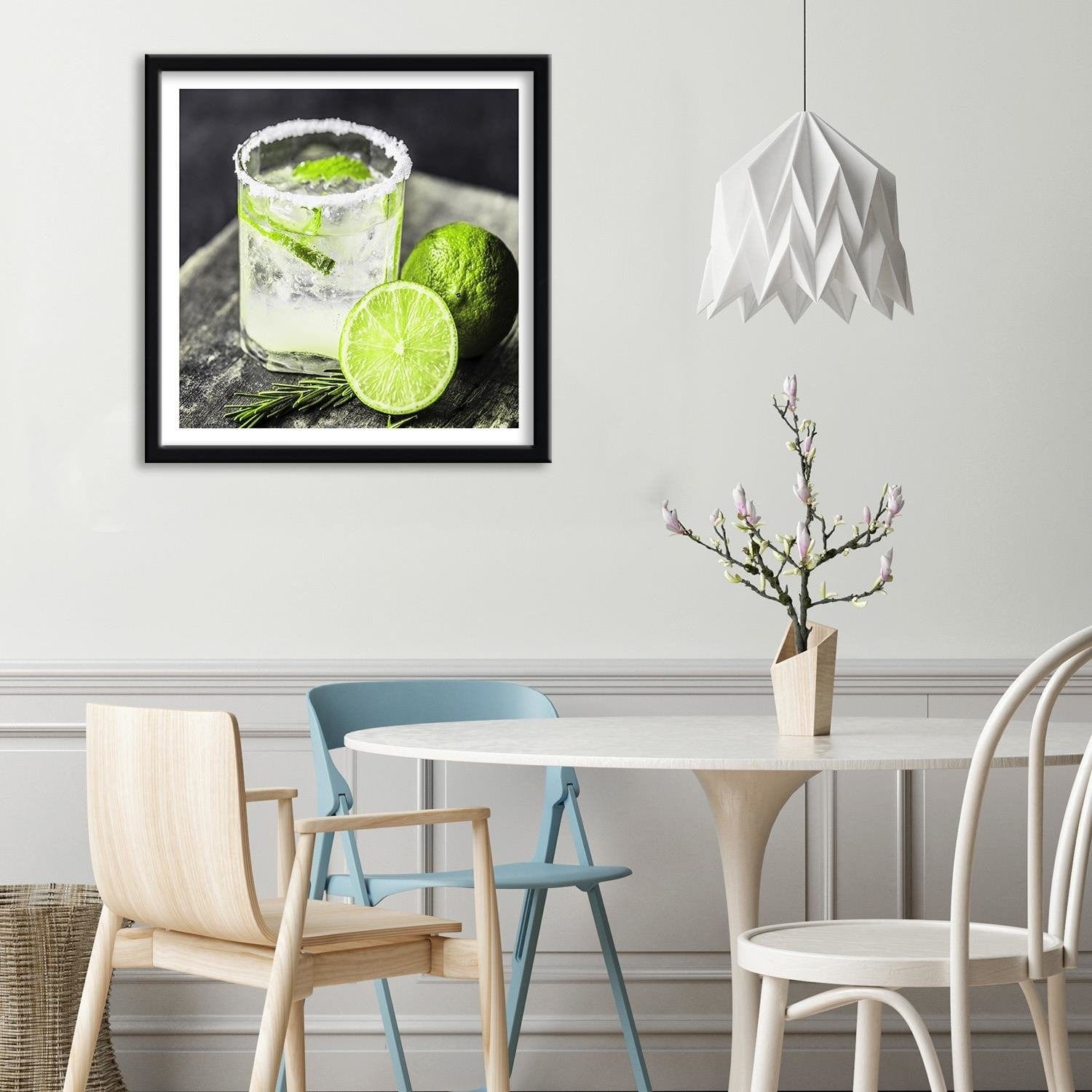 Glezna melnā rāmī - Drink With Lemon 2 Home Trends