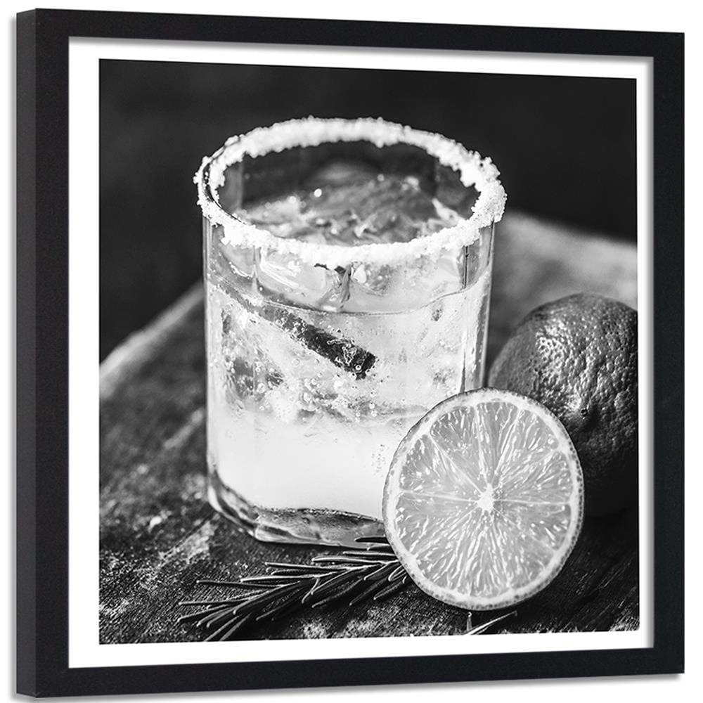 Glezna melnā rāmī - Drink With Lemon Home Trends