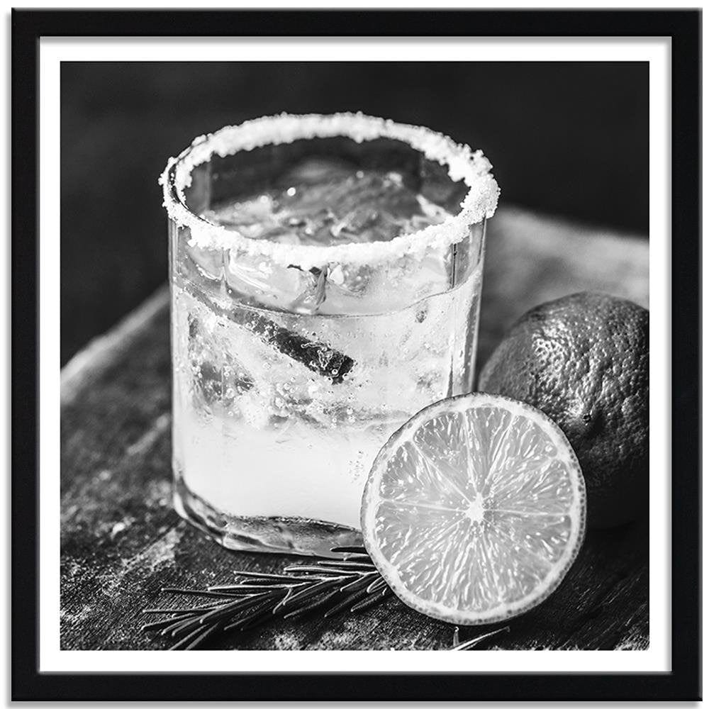 Glezna melnā rāmī - Drink With Lemon Home Trends