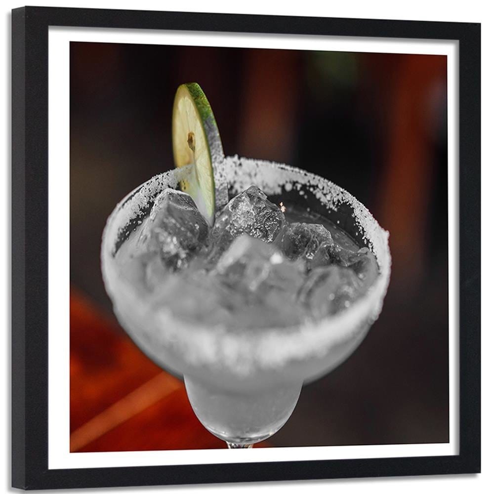 Glezna melnā rāmī - Drink With Lime Home Trends