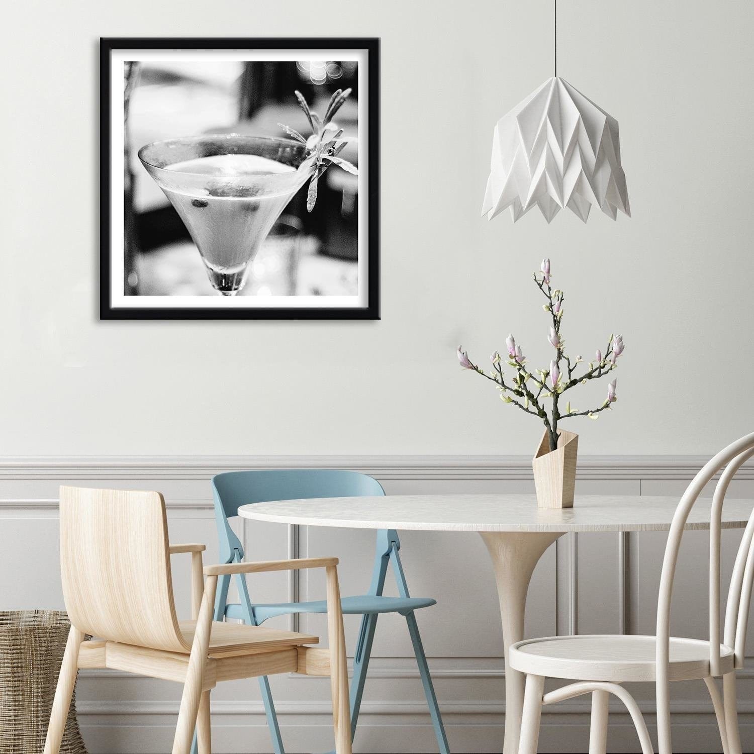 Glezna melnā rāmī - Drink With Rosemary Home Trends