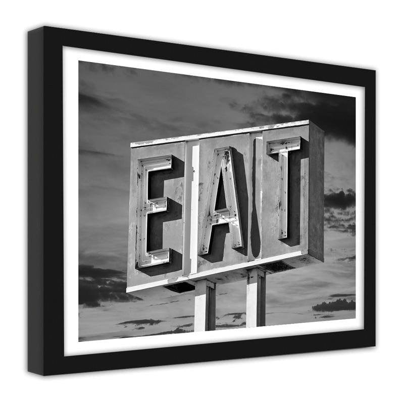 Glezna melnā rāmī - Eat Home Trends