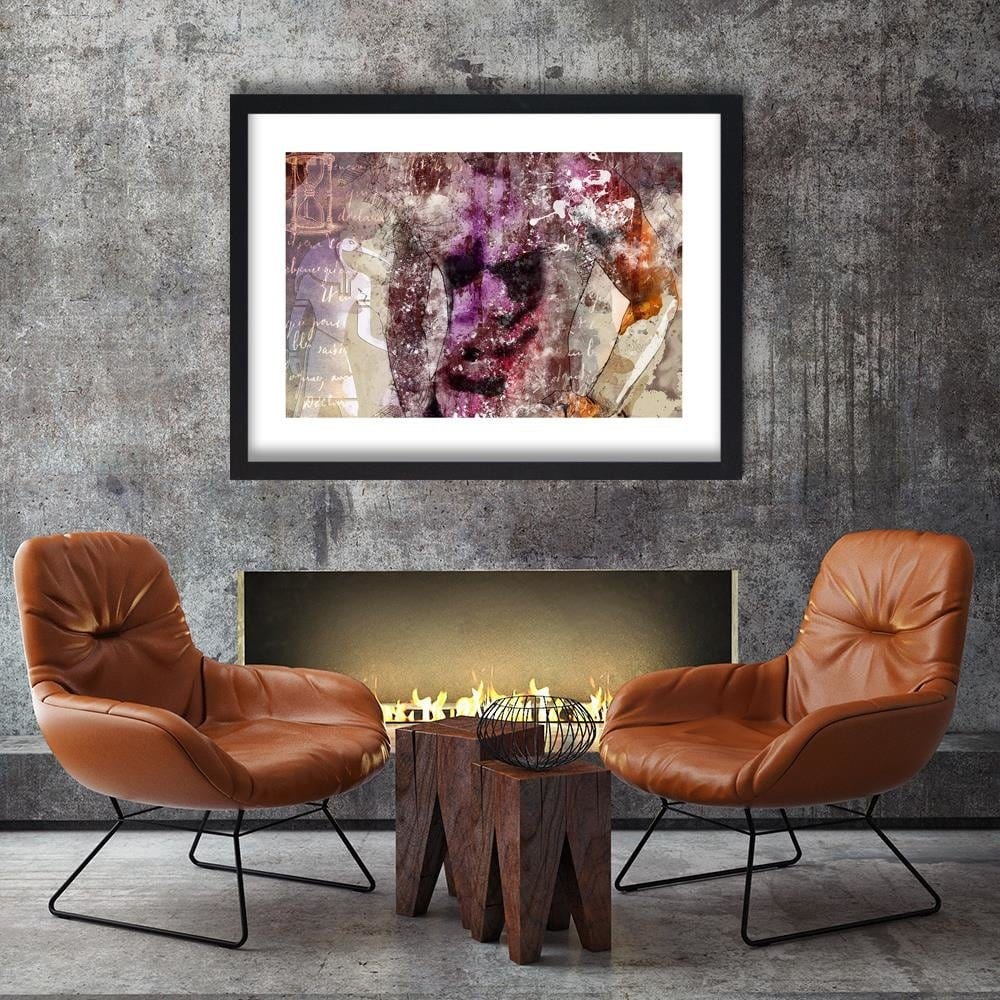 Glezna melnā rāmī - Egyptian God Of Wisdom Thoth Home Trends