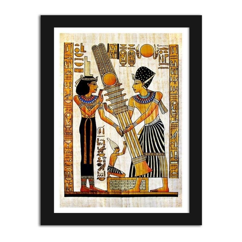 Glezna melnā rāmī - Egyptian hieroglyphics Home Trends
