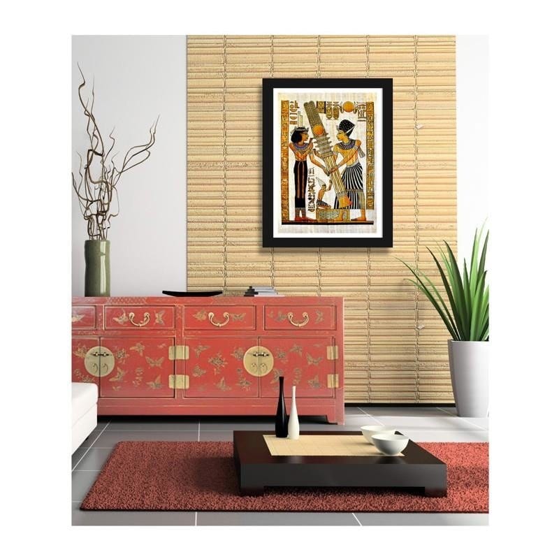 Glezna melnā rāmī - Egyptian hieroglyphics Home Trends