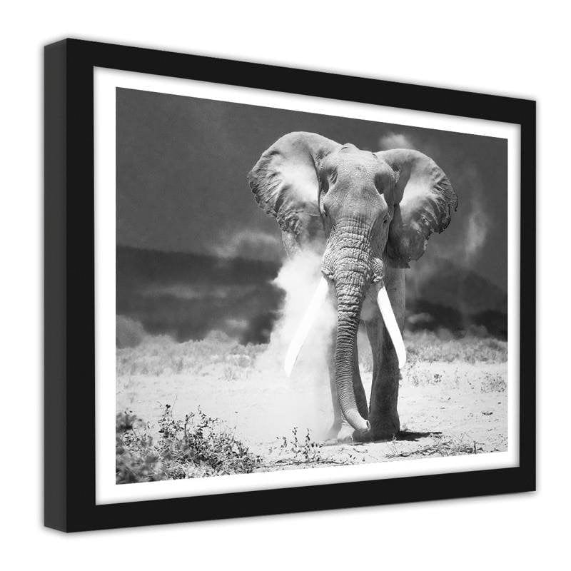 Glezna melnā rāmī - Elephant Home Trends