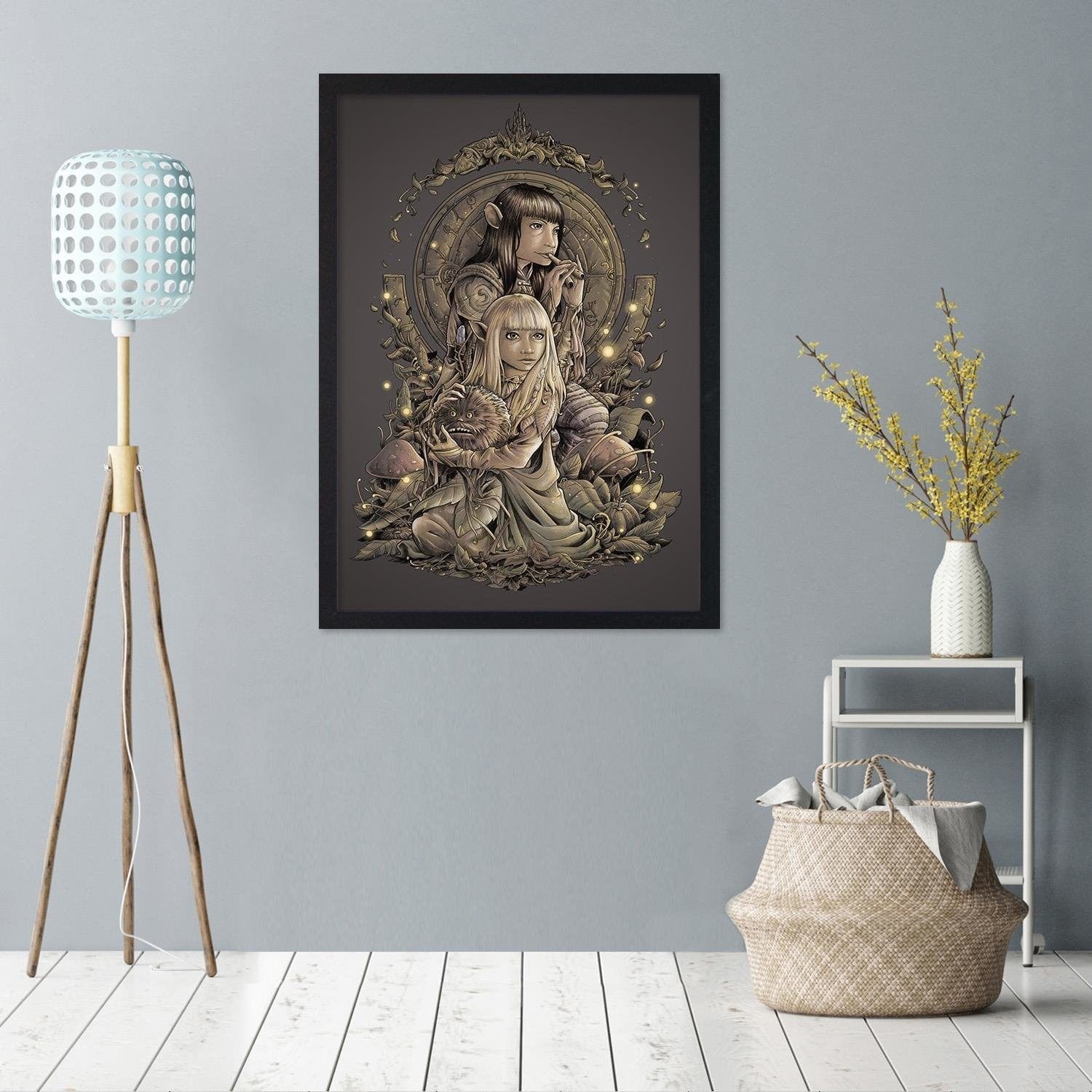 Glezna melnā rāmī - Elven Pair Home Trends