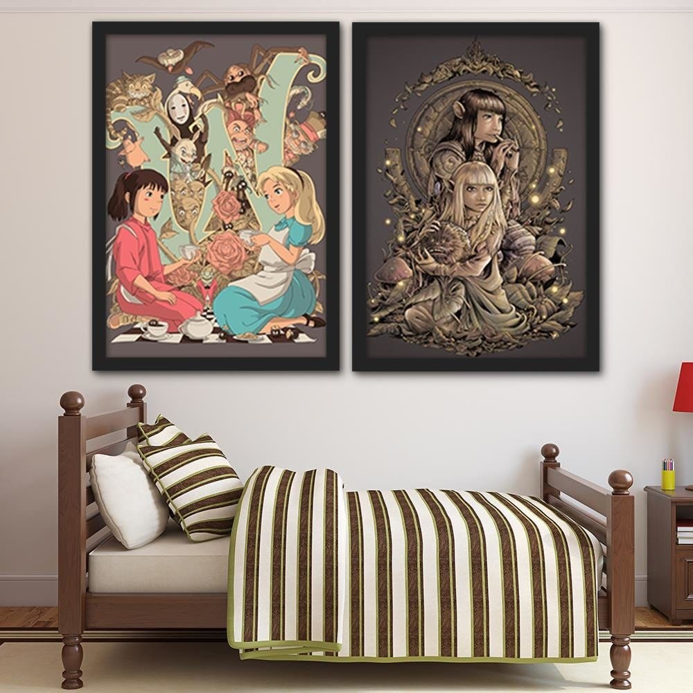 Glezna melnā rāmī - Elven Pair Home Trends