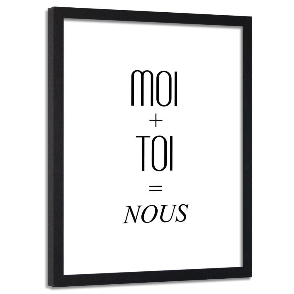 Glezna melnā rāmī - Equation Of Words Home Trends