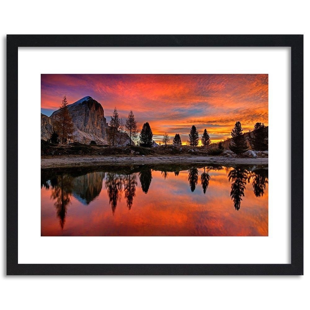 Glezna melnā rāmī - Evening Twilight Home Trends