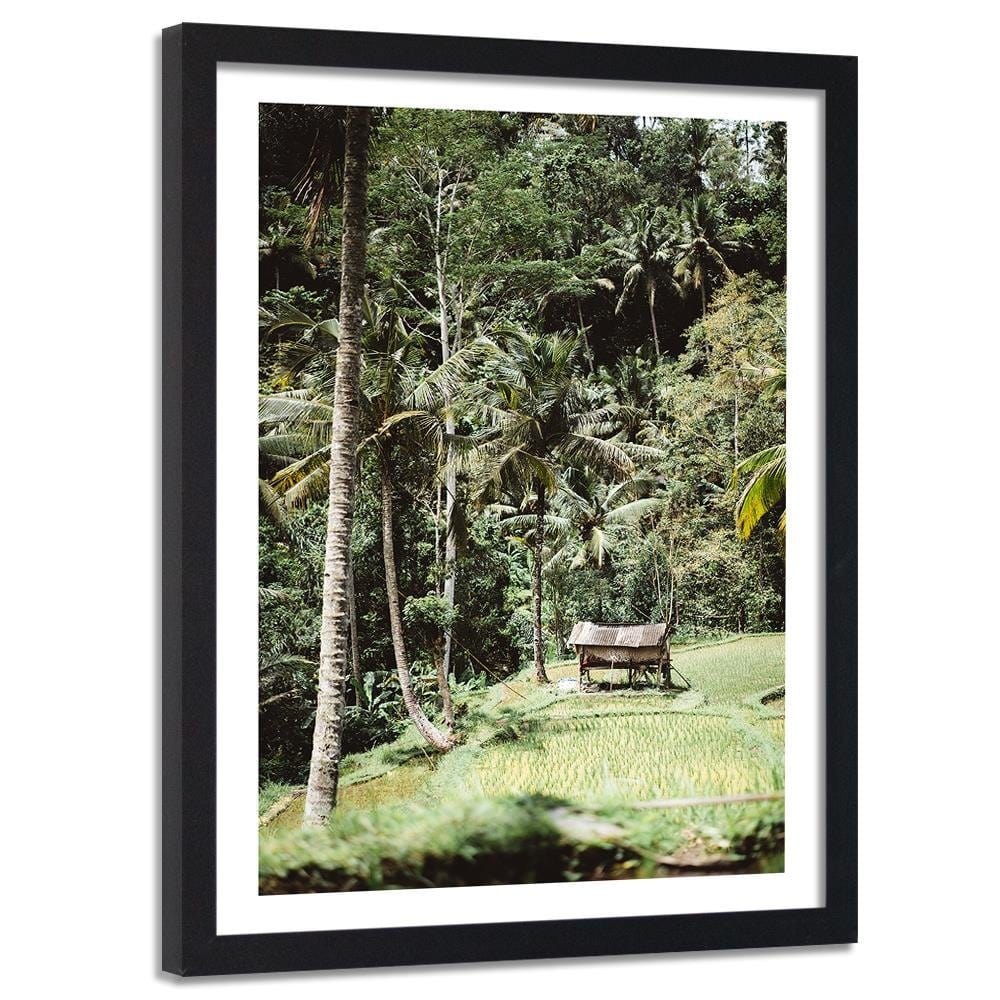 Glezna melnā rāmī - Exotic Garden Home Trends