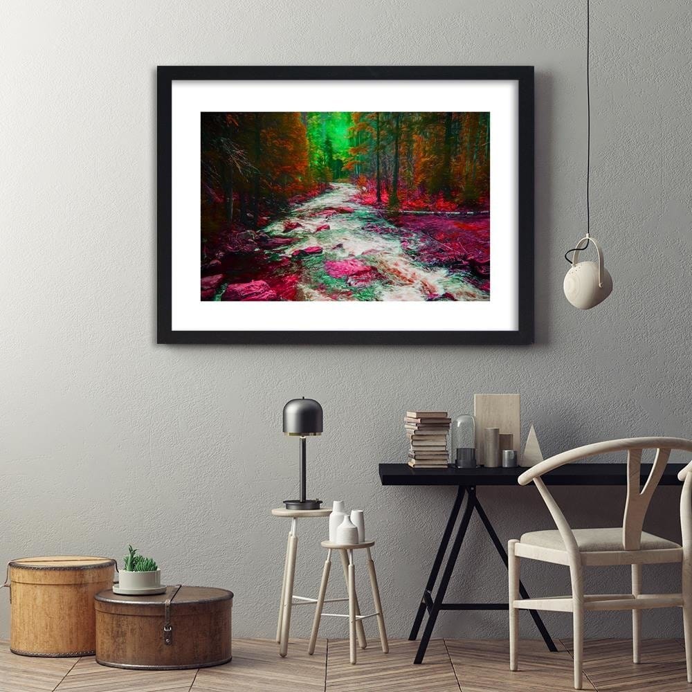 Glezna melnā rāmī - Fairytale Forest 3 Home Trends