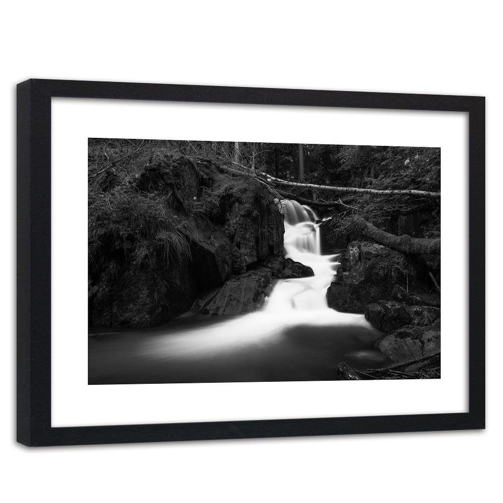 Glezna melnā rāmī - Fairytale Waterfall 2 Home Trends