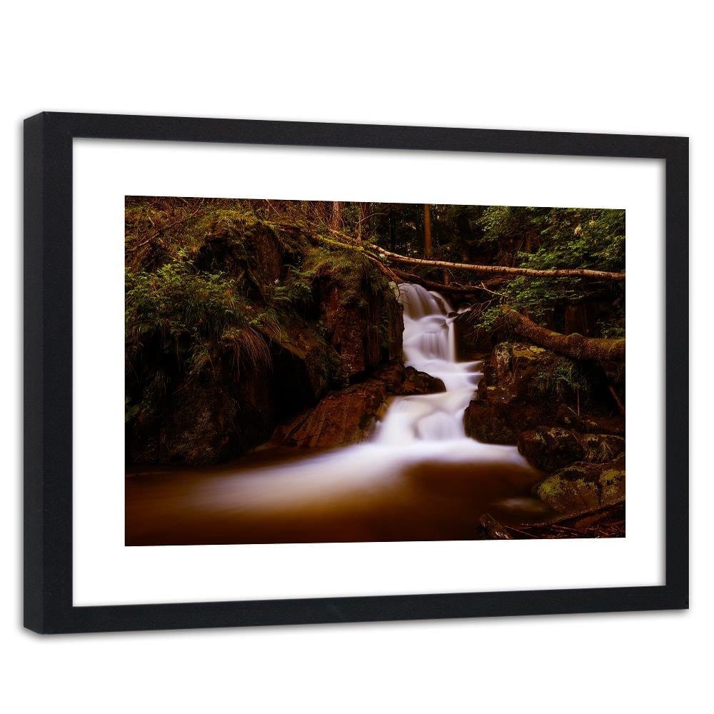 Glezna melnā rāmī - Fairytale Waterfall 3 Home Trends