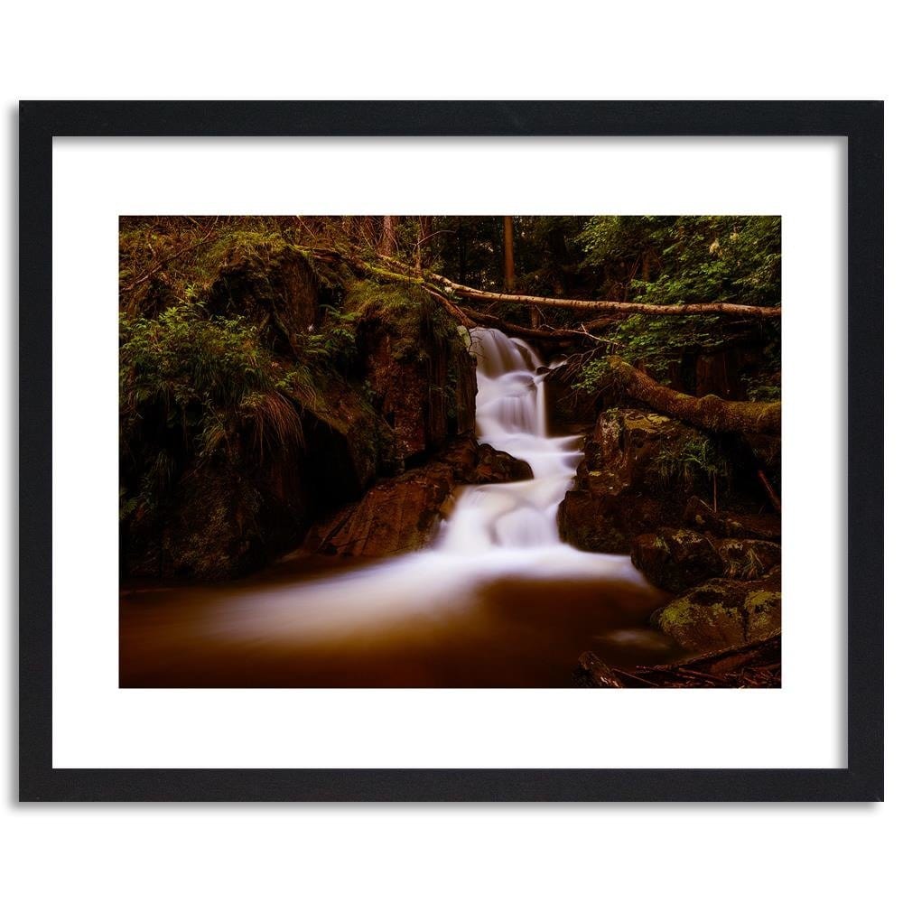 Glezna melnā rāmī - Fairytale Waterfall 3 Home Trends