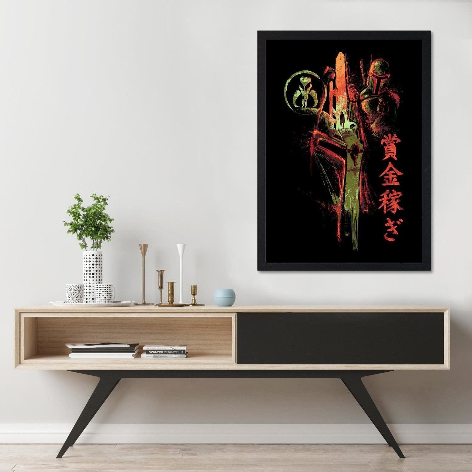 Glezna melnā rāmī - Famous Film Sci-Fi Red Home Trends