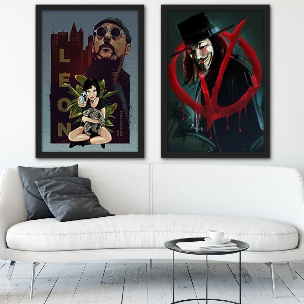 Glezna melnā rāmī - Famous Movie Home Trends