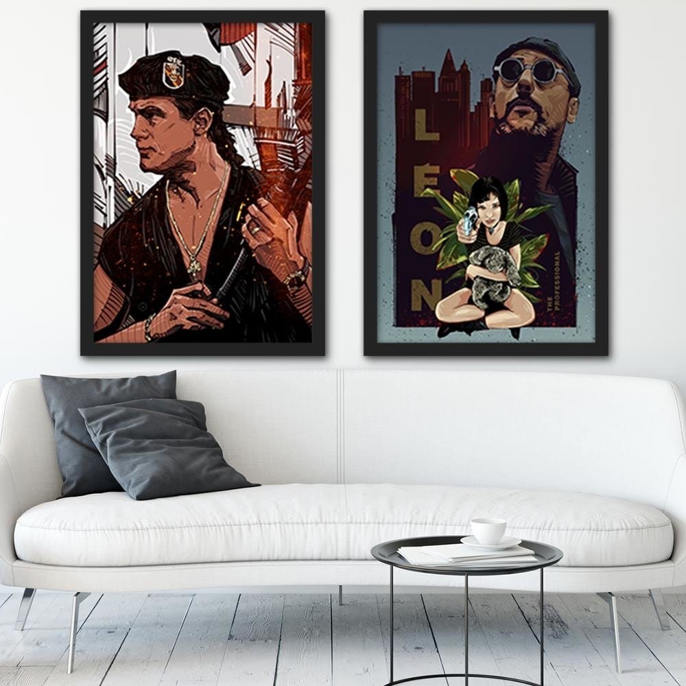 Glezna melnā rāmī - Famous Movie Red Home Trends