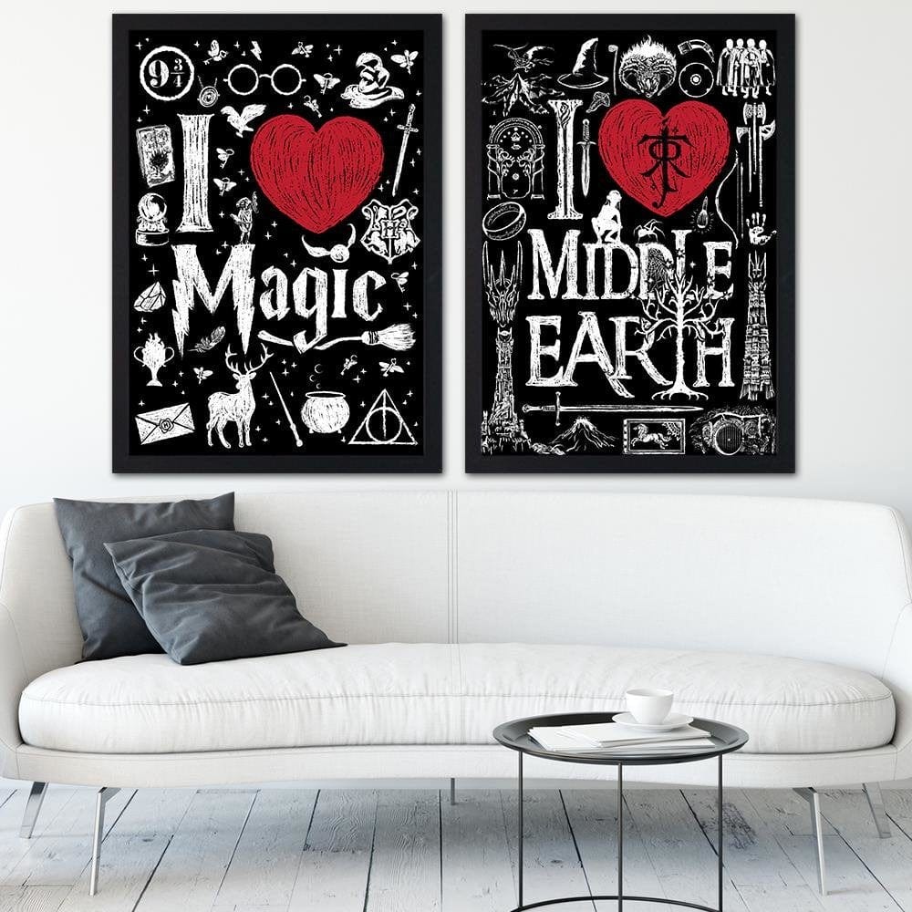 Glezna melnā rāmī - Fantasy Home Trends