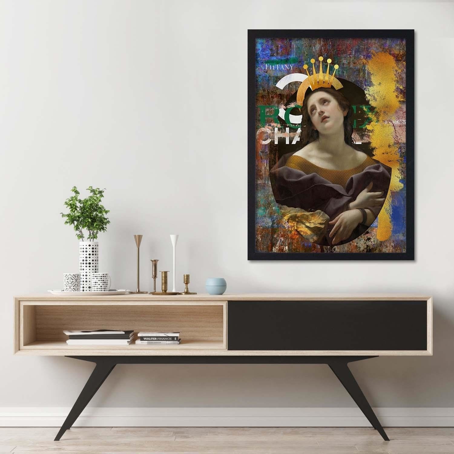 Glezna melnā rāmī - Fashion Artwork Home Trends