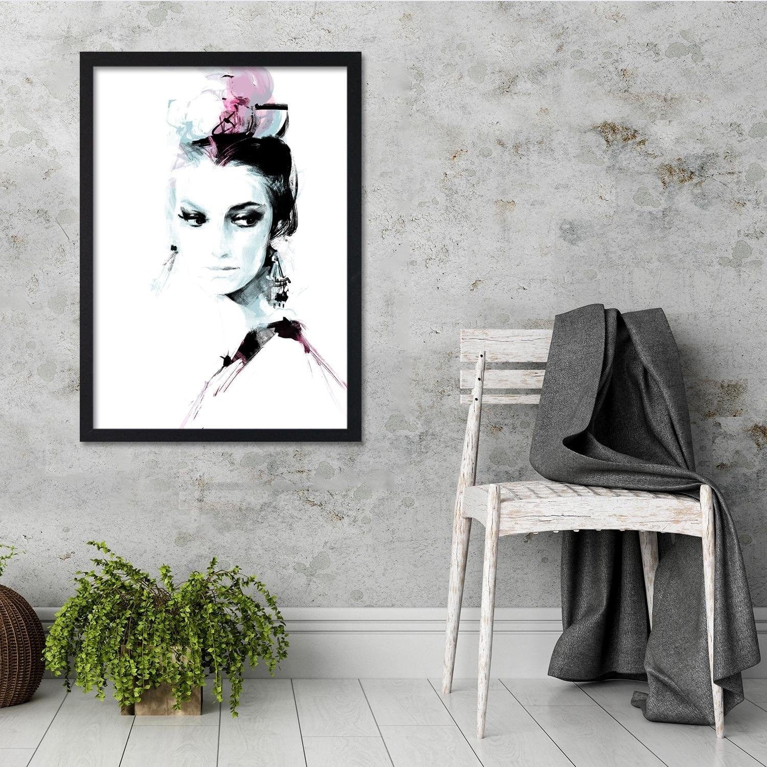 Glezna melnā rāmī - Fashion Beauty Home Trends