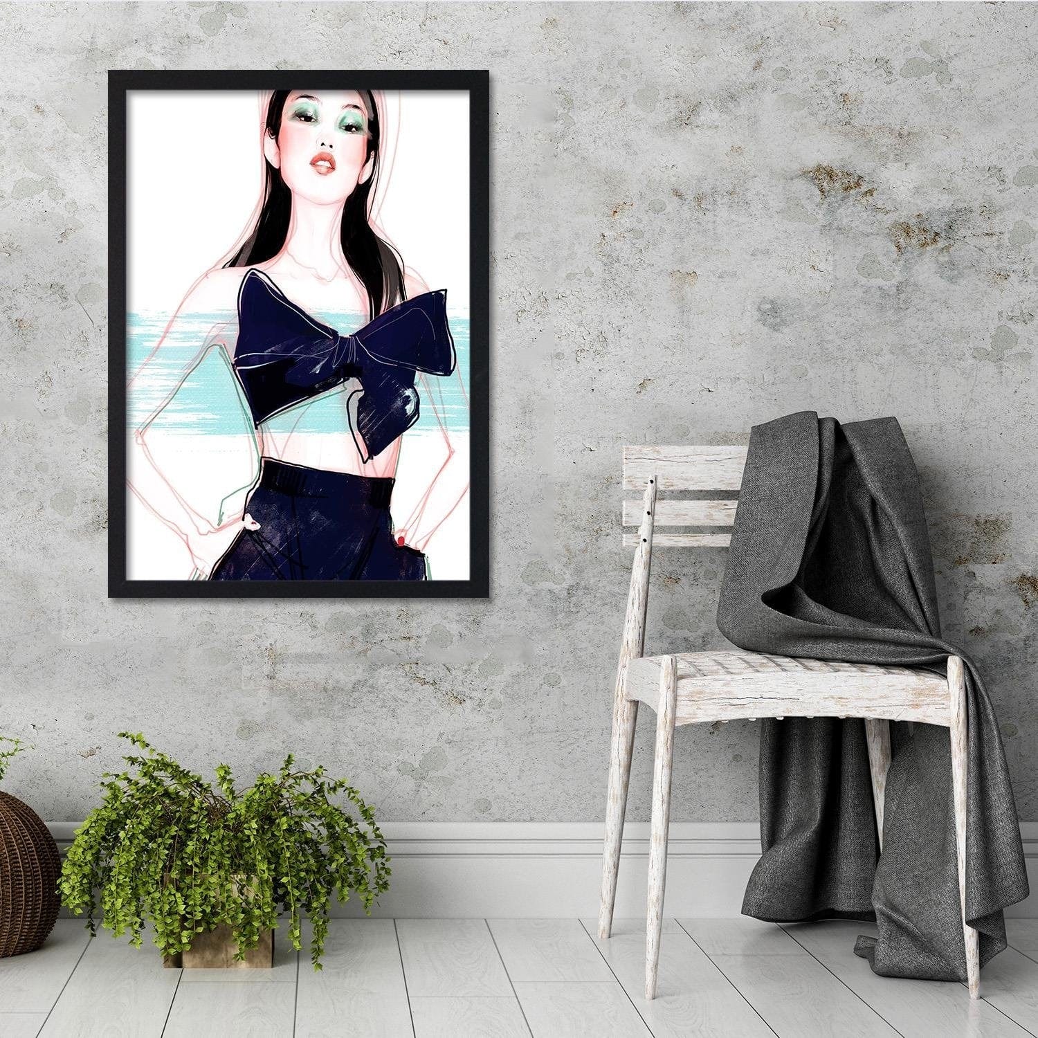 Glezna melnā rāmī - Fashion Beauty Image Home Trends