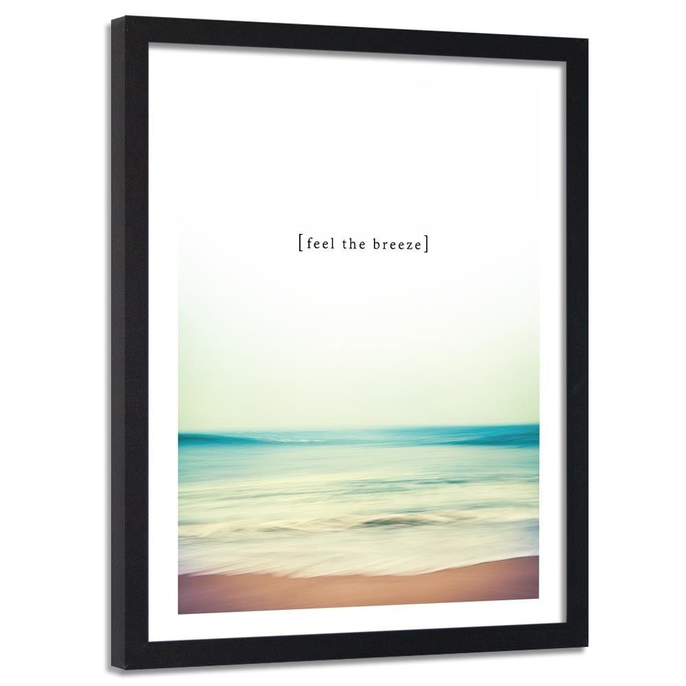 Glezna melnā rāmī - Feel The Breeze Home Trends