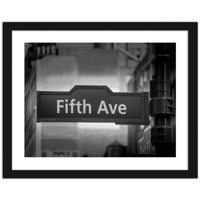 Glezna melnā rāmī - Fifth ave Home Trends