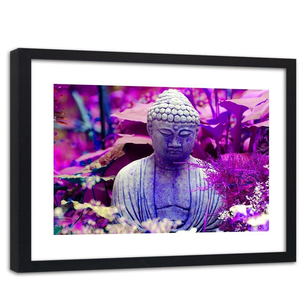 Glezna melnā rāmī - Figure Pensive Buddha Home Trends