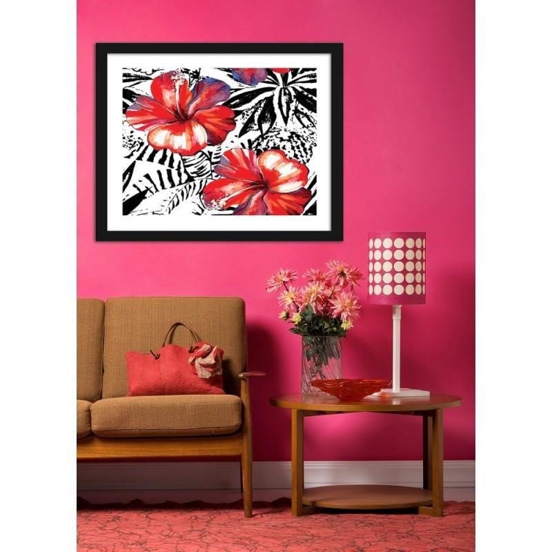 Glezna melnā rāmī - Flowers 2 Home Trends