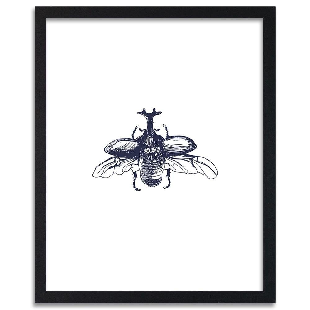 Glezna melnā rāmī - Flying Beetle Home Trends
