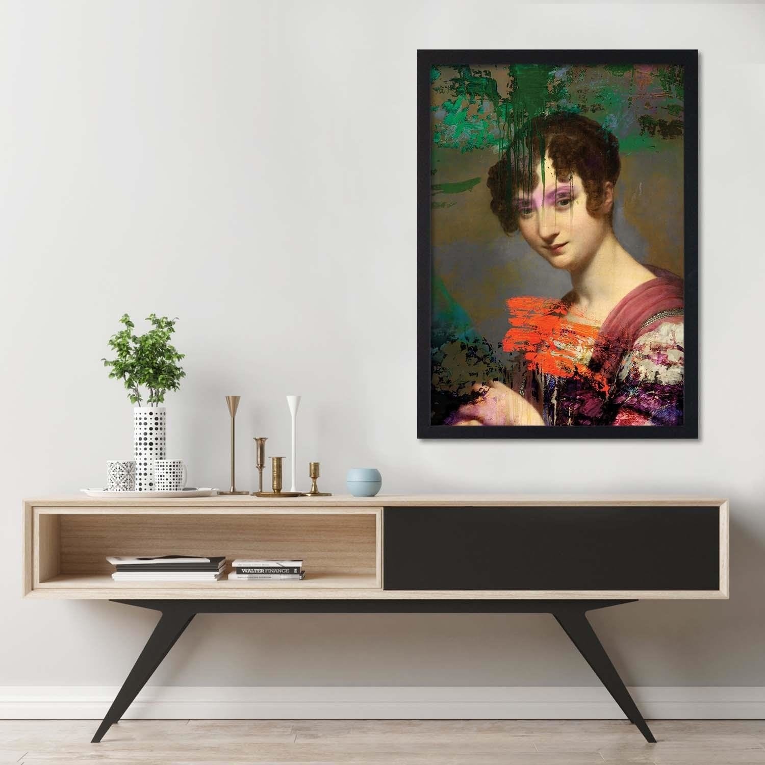 Glezna melnā rāmī - For Loft Interior Home Trends