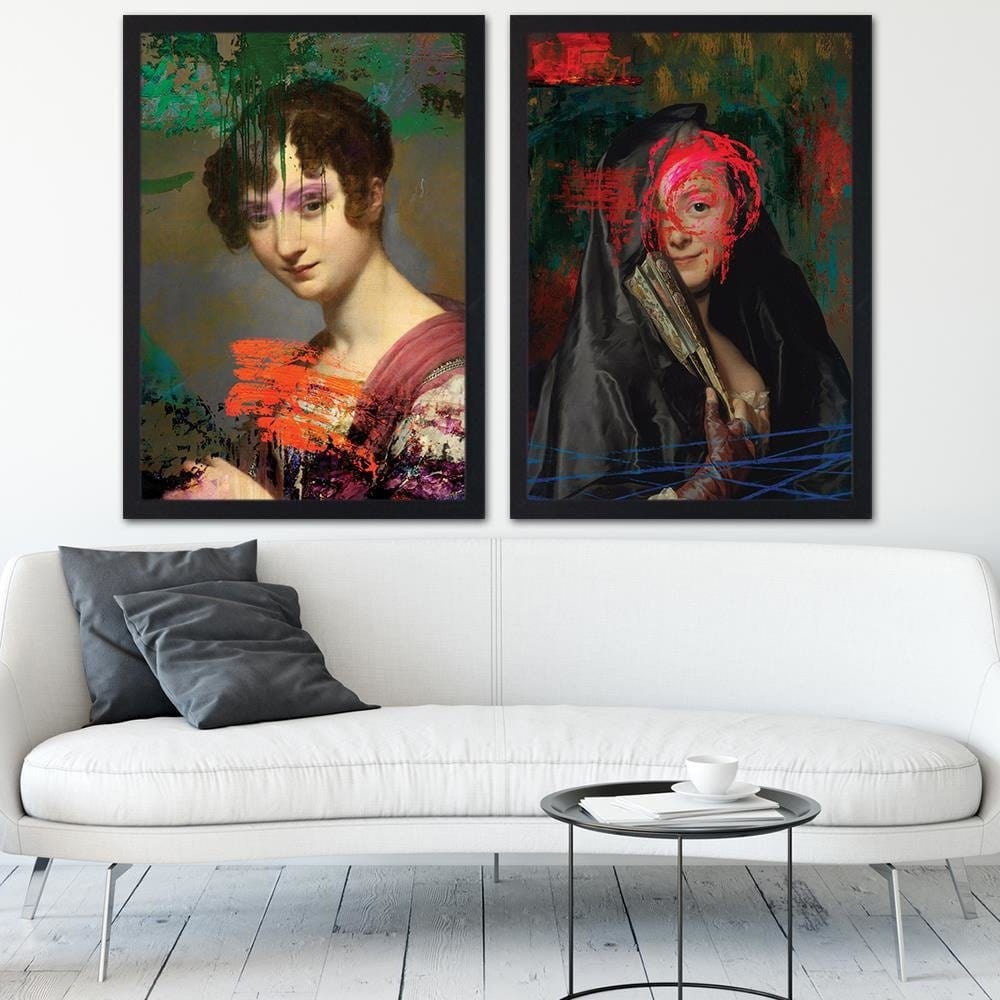 Glezna melnā rāmī - For Loft Interior Home Trends