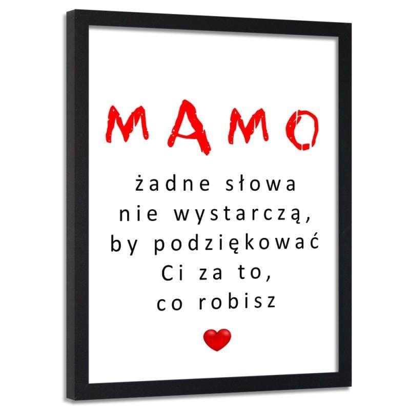 Glezna melnā rāmī - For Mommy Home Trends