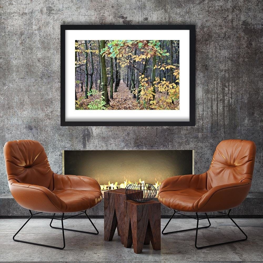 Glezna melnā rāmī - Forest Alley Home Trends