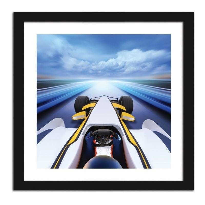 Glezna melnā rāmī - Formula on the racetrack Home Trends