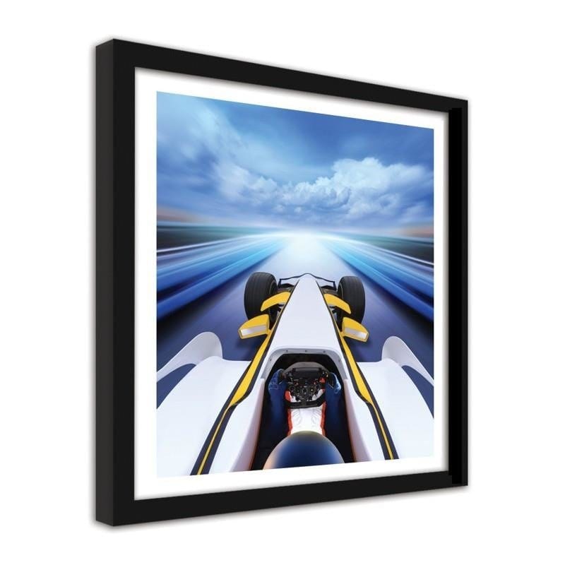 Glezna melnā rāmī - Formula on the racetrack Home Trends