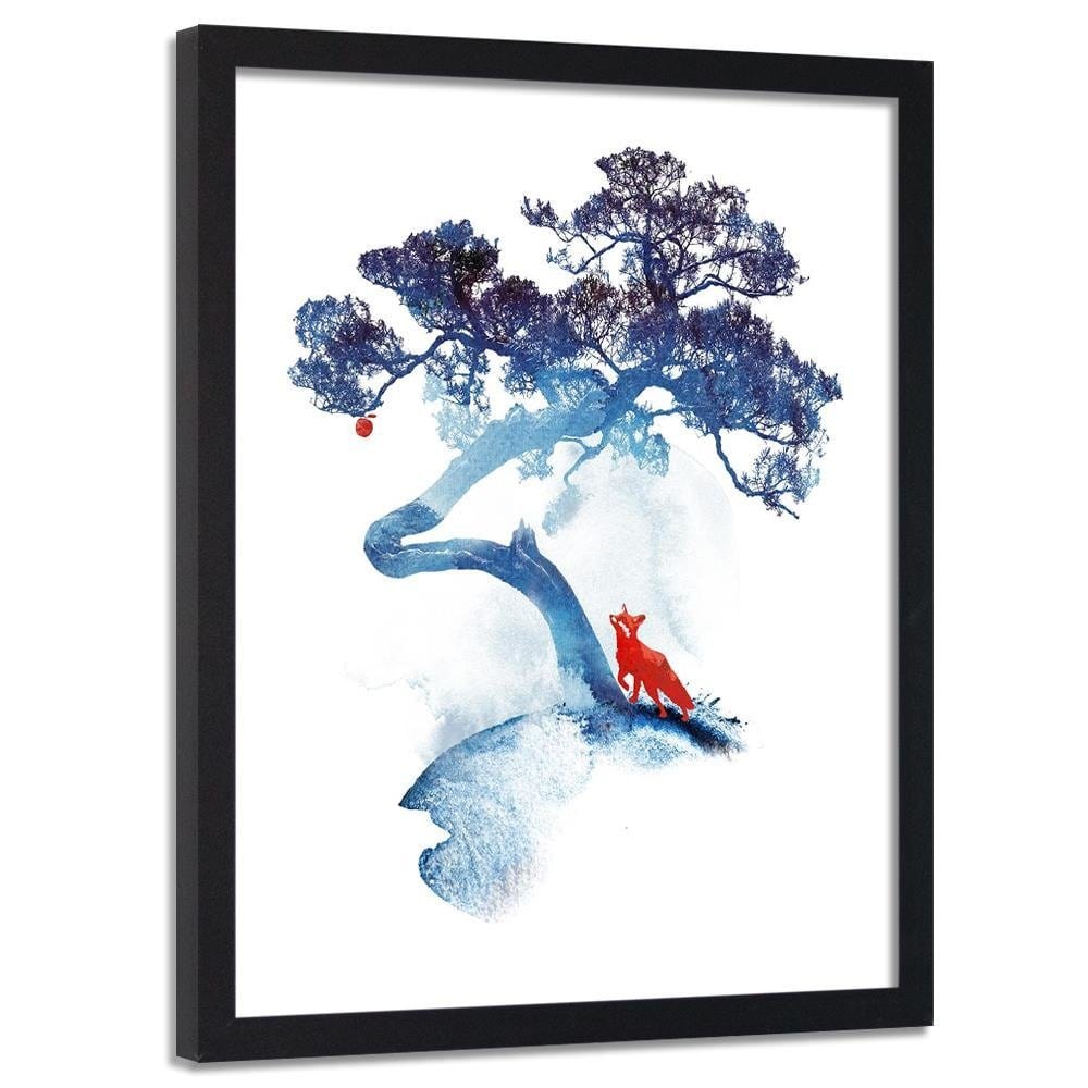 Glezna melnā rāmī - Fox And An Apple Home Trends