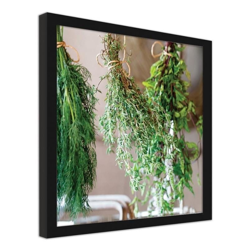 Glezna melnā rāmī - Fresh herbs 2 Home Trends