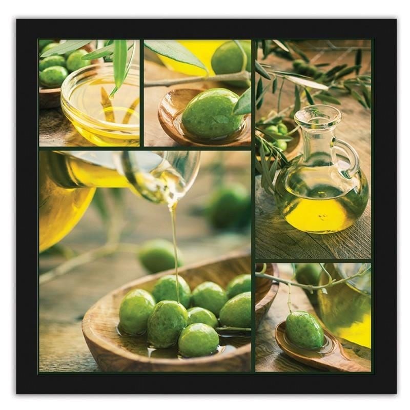 Glezna melnā rāmī - Freshly harvested olives Home Trends