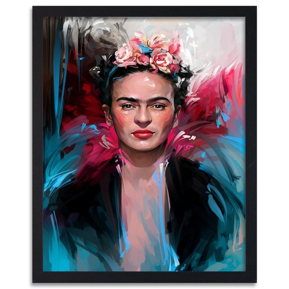 Glezna melnā rāmī - Frida Home Trends