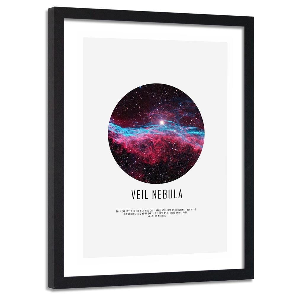 Glezna melnā rāmī - Galactic Nebula Home Trends
