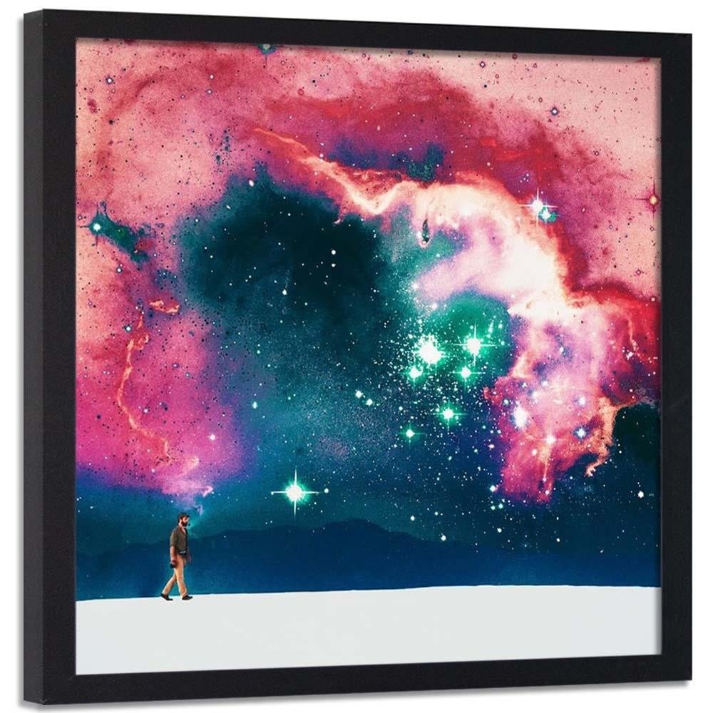 Glezna melnā rāmī - Galactic Walk Home Trends