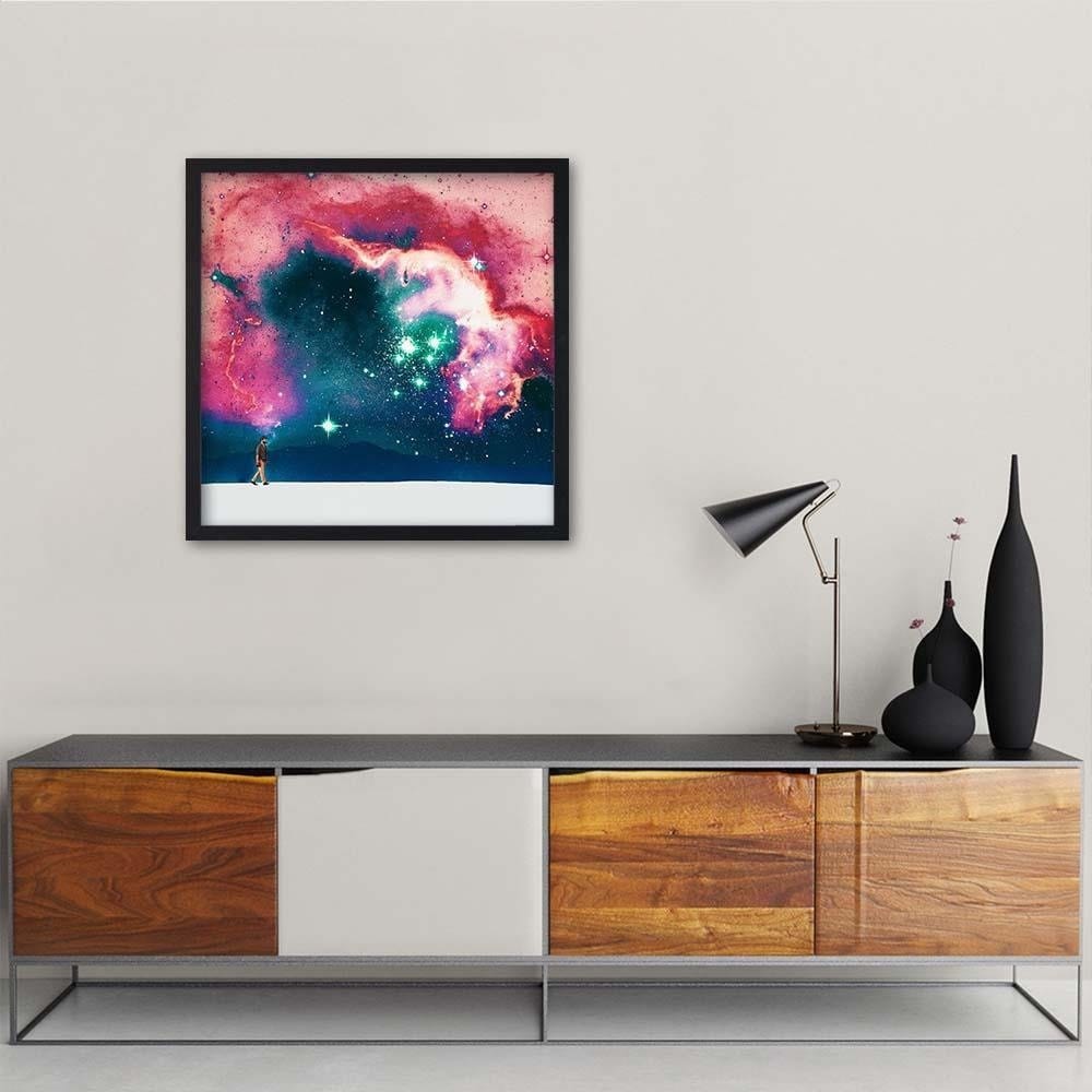 Glezna melnā rāmī - Galactic Walk Home Trends