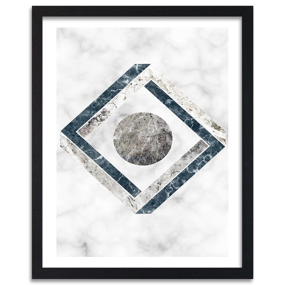 Glezna melnā rāmī - Geometric Abstraction Home Trends
