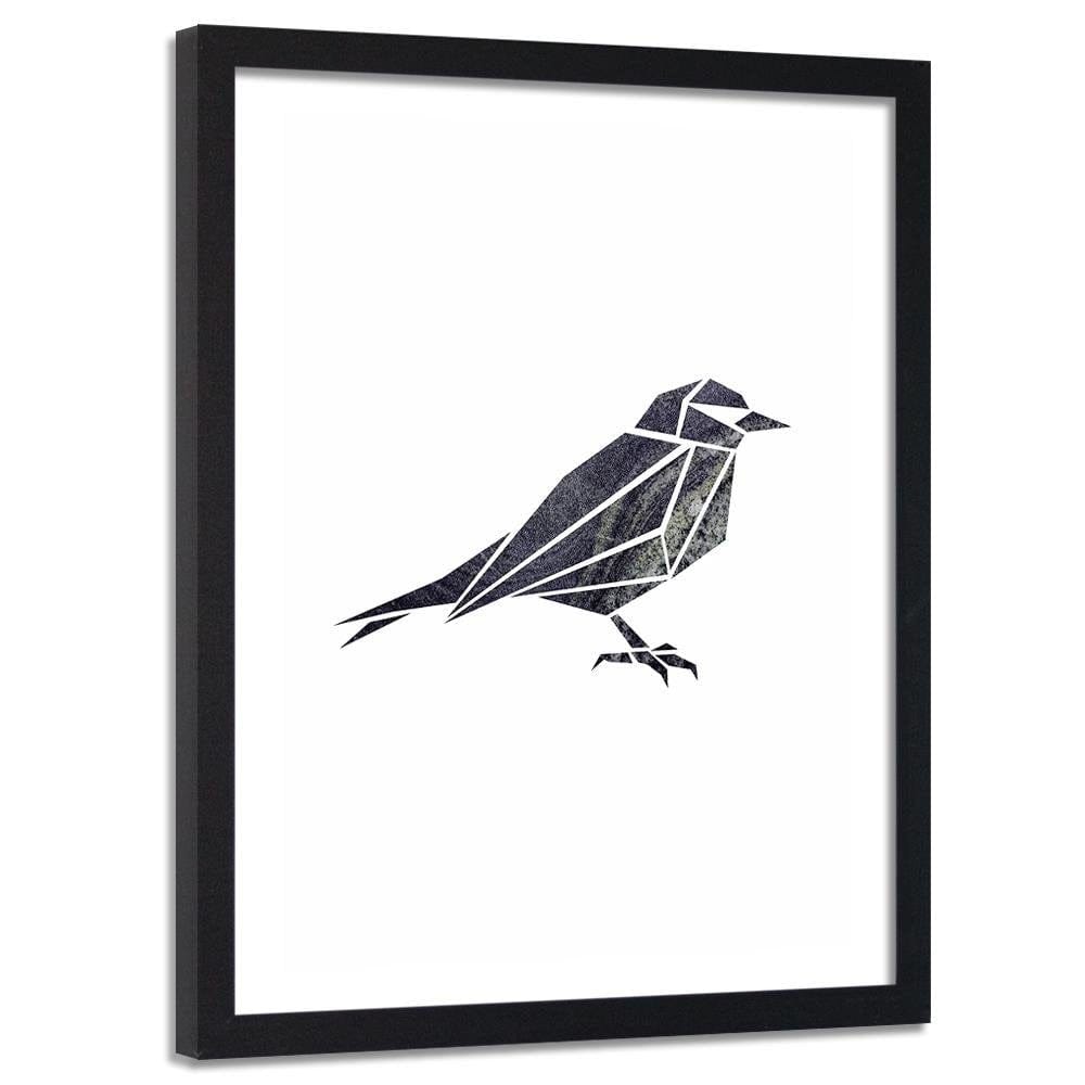 Glezna melnā rāmī - Geometric Bird 2 Home Trends